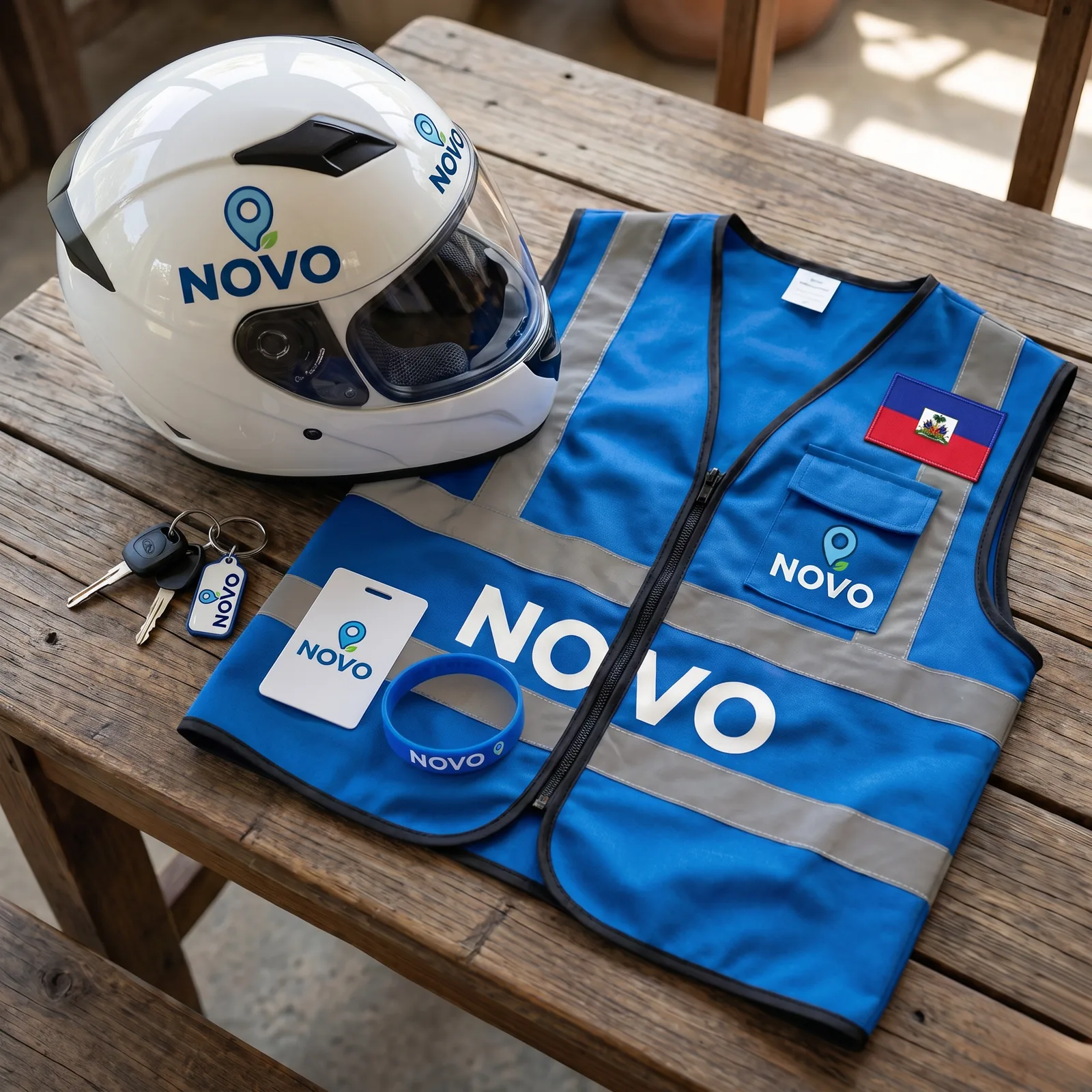 NOVO Pass card and wristband with NOVO driver gear