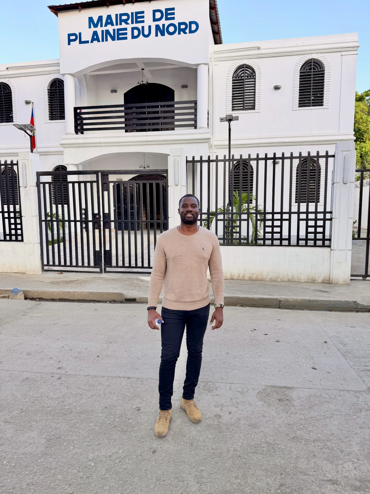 NOVO founder Stanley Paul at the Plaine-du-Nord town hall